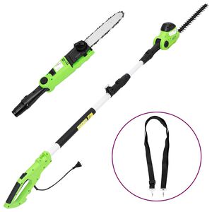 vidaXL Kettingzaag/heggenschaar 2-in-1 telescopisch 25/41 cm 710/550 W