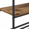 vidaXL Kledingrek met planken Oud hout 60 x 30 x 171 cm Bewerkt hout