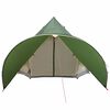 vidaXL Teepee Tent met dak Groen en Grijs 600 x 600 x 347 cm