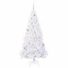 vidaXL Kunstkerstboom met 300 LED Wit 180 cm PVC en staal