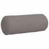vidaXL Bolster Kussens 2 stuks Taupe Ø 15 x 40 cm Stof