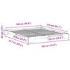 vidaXL Bedframe Bruin 180 x 210 cm Massief grenenhout