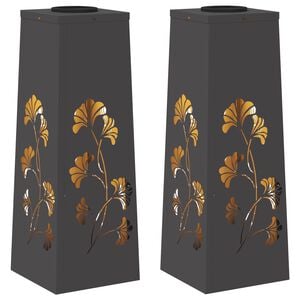 vidaXL Solar LED Pad Licht 2 st Warmwit 18 x 18 x 50 cm