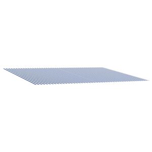 vidaXL Vervangingsdoek voor zonnescherm Blauw en Wit 500 &times; 350 cm