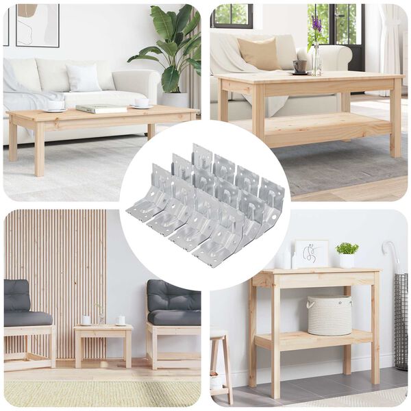 vidaXL Beugel 212 pcs Verzinkt 106 x 55 x 1,5mm Staal