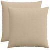 vidaXL Kussensloop 2 st HEERLEN Taupe 55 x 55 cm corduroy