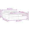 vidaXL Boxspring met matras fluweel roze 200x220 cm
