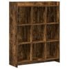 vidaXL Boekenkast Gerookt eiken 87,5 x 30 x 111 cm Bewerkt hout