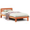 vidaXL Bedframe zonder matras massief grenenhout wasbruin 90x190 cm