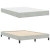 vidaXL Boxspringbed met matras Lichtgrijs 140 x 190 cm Stof