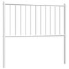 vidaXL Vervangend hoofdbord 90 cm metaal wit