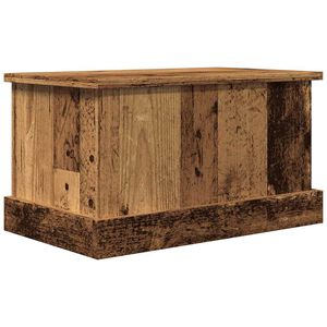 vidaXL Opbergbox 30x50x28 cm bewerkt hout oud houtkleurig