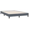 vidaXL Boxspring met matras fluweel donkergrijs 140x220 cm