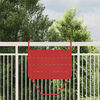 vidaXL Hangende Balkon Tafel Rood 60 x 39 x 65 cm Staal