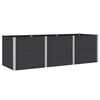 vidaXL Verhoogde plantenbak Zwart 300 x 100 x 91 cm WPC en Aluminium