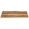 vidaXL Tafelblad met natuurlijke rand 100x80x2,5 cm massief mangohout