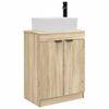 vidaXL Badkamermeubel met Wasbak Sonoma Eiken 54 x 35 x 83 cm
