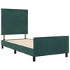 vidaXL Boxspringbed met hoofdeinde Donkergroen 90 x 190 cm Fluweel