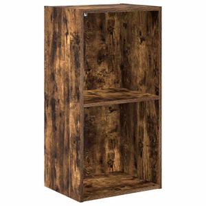 vidaXL Boekenkast 40x30x77 cm bewerkt hout gerookt eikenkleurig