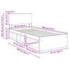 vidaXL Bedframe met hoofdeinde Sonoma 90 x 190 cm Bewerkt hout