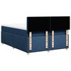 vidaXL Boxspring met matras stof blauw 140x200 cm