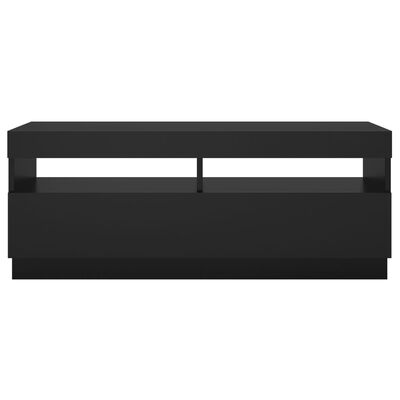 vidaXL Tv-meubel met LED-verlichting 100x35x40 cm zwart
