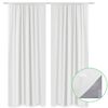 vidaXL Gordijnen verduisterend dubbellaags 140x175 cm wit 2 st