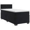 vidaXL Boxspringbed met matras Zwart 90 x 200 cm Fluweel