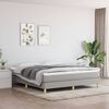 vidaXL Boxspring bed stof lichtgrijs 160x200 cm
