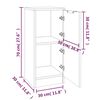 vidaXL Dressoir 30x30x70 cm bewerkt hout bruin eikenkleur