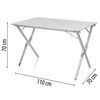Campart Travel Campingtafel Texas oprolbaar 110x70x70 aluminium