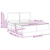 vidaXL Bedframe Grijs Sonoma 200 x 200 cm Massief grenenhout