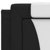 vidaXL Bedframe "Viana" zonder matras kunstleer zwart en wit 200x200 cm