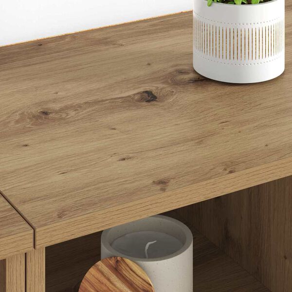 vidaXL Dressoirs 2 pcs Artisan Eiken 60 x 35 x 70 cm Bewerkt hout