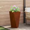 vidaXL Plantenbak 2 pcs Roestig 40 x 40 x 75 cm Cortenstaal