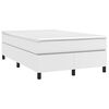 vidaXL Boxspring met matras kunstleer wit 120x190 cm