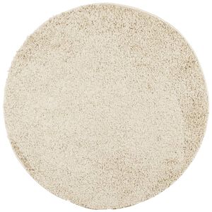 vidaXL Vloerkleed PAMPLONA shaggy hoogpolig modern &Oslash; 160 cm goudkleur