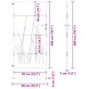 vidaXL Poort 85x200 cm grasontwerp cortenstaal