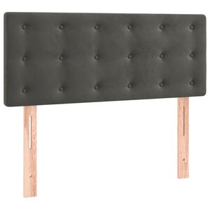vidaXL Hoofdbord 90x5x78/88 cm fluweel donkergrijs