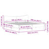 vidaXL Bedframe zonder matras massief grenenhout wasbruin 180x200 cm