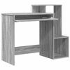 vidaXL Bureau met lade Grijs Sonoma 106 x 41 x 88.5 cm Bewerkt hout