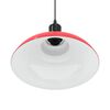 vidaXL Hanglamp in hoogte verstelbaar E27 &Oslash;31 cm metaal glanzend rood