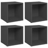 vidaXL Tv-meubelen 4 st 37x35x37 cm bewerkt hout grijs