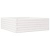 vidaXL Plantenbak 70x70x23 cm massief grenenhout wit