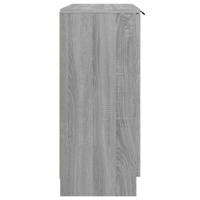 vidaXL Dressoir 60x30x70 cm bewerkt hout grijs sonoma eikenkleurig