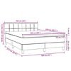 vidaXL Boxspring met matras fluweel zwart 160x210 cm