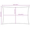 vidaXL Zonnescherm rechthoekig 3,5x5 m oxford stof wit