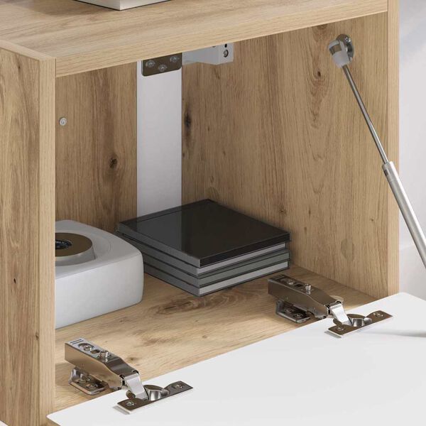 vidaXL TV Wandkast Ambachtelijk eiken 60 x 31 x 29.5 cm Bewerkt hout