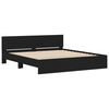 vidaXL Bedframe met hoofdeinde en LED zwart 180x200 cm