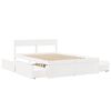 vidaXL Bedframe zonder matras massief grenenhout wit 120x200 cm